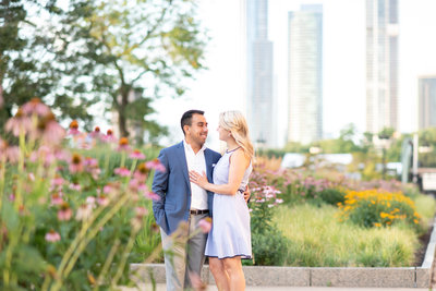 Chicago engagement session taken by Trisha Marie Photography