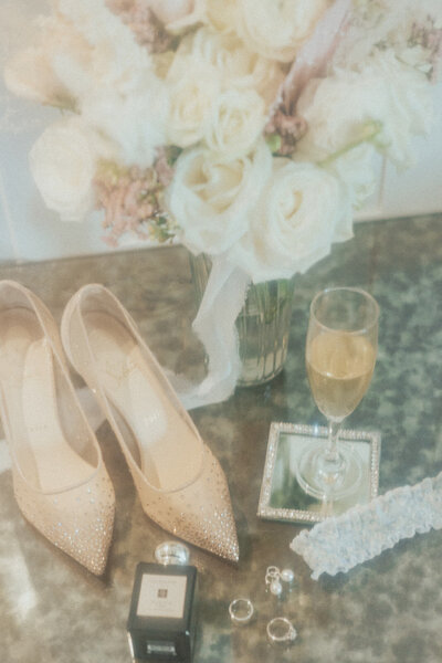wedding day shoes at the