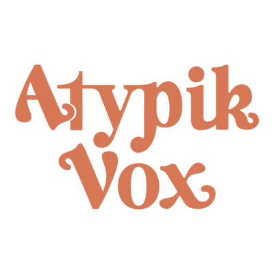 Logo principal créé par Fenicia Studio pour l'identité visuelle de Atypik Vox.
