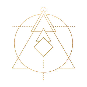 Symbol of gold geometry shape