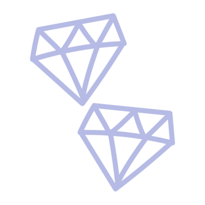 Purple Diamond Doodle