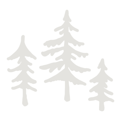 watercolor pine trees