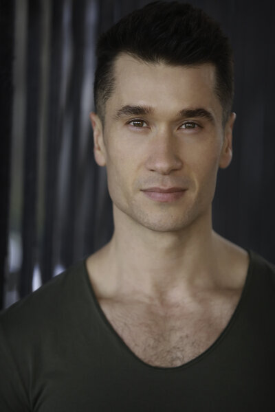 Male Actor Samuel Floyd in his Headshot photoshoot.