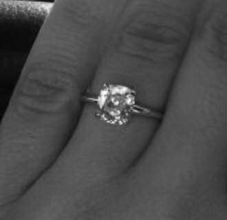 Diamond Engagement Ring Redesign "Before" Photo