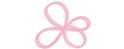 Abstract pink flower and butterfly icon used as a brand element for Erica Taylor Wellness