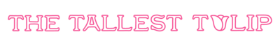 The Tallest Tulip secondary logo pink