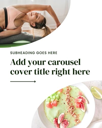 carousel cover design for wellness coach