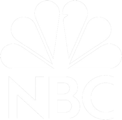 NBC logo in white