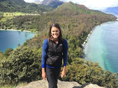 Jess in New Zealand, her favorite destination