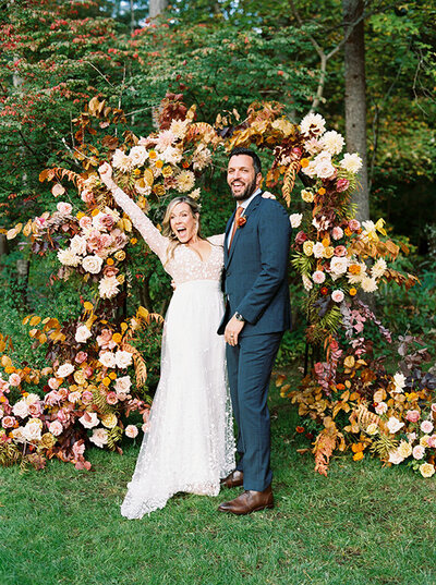 Fall floral wedding
