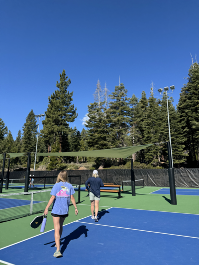 Pickleball courts in Incline Village, Nevada. 