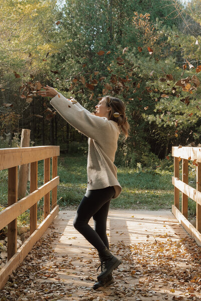 Jasmin wearing workout clothes