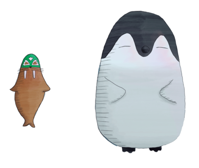 cute penguin illustration
