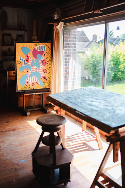 Photo de l'atelier de Paul teneze