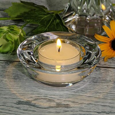 clear tealight glass holders