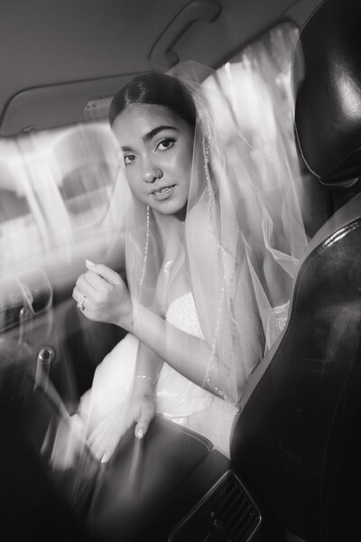 Candid pre-ceremony bridal portrait taken by wedding photographer in San Juan Puerto Rico

