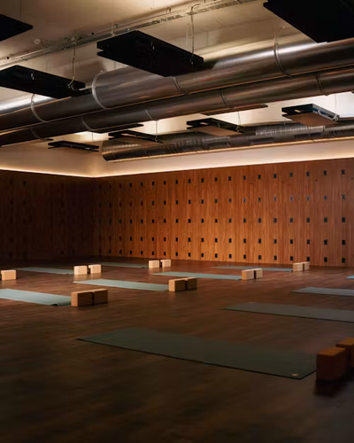 Aspria yoga room design by Muse – expert content creation and branding for fitness and wellness spaces in Sydney