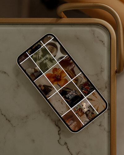 Woman scrolling on a phone