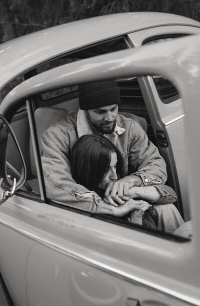 lethbridge couple shares intimate moment during lethbridge engagement session
