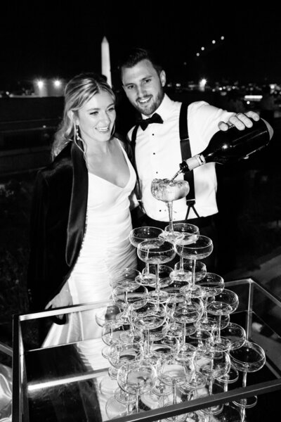 Rooftop Wedding Reception Photos in Washington DC 14