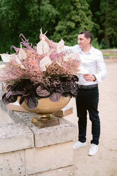 Chateau de villette garden decor wedding planner luxe Paris