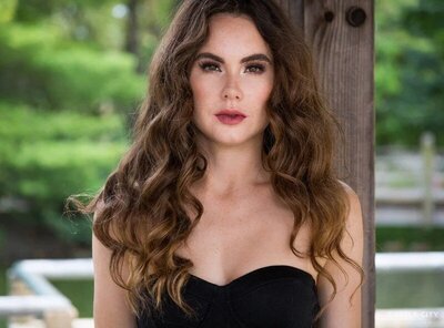Timeless soft glam makeup photographed in natural light