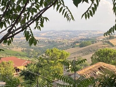Beautiful view of rolling Italian hills