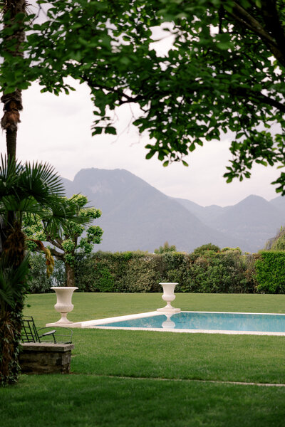 Destination wedding photos taken in Lake Como at Villa Balbiano, Italy.