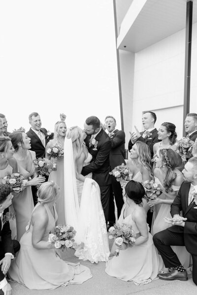 Bret and Brandie Evansville Owensboro Weddings Black and White Gallery54