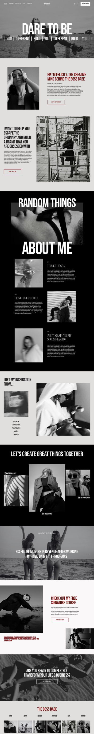 Portfolio project three brand and website mockup10