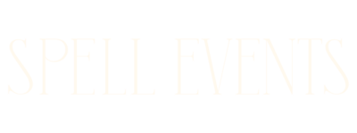 Spell Events logo ivory