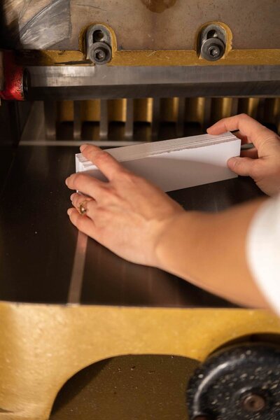 Paper cutting on challenge paper cutter