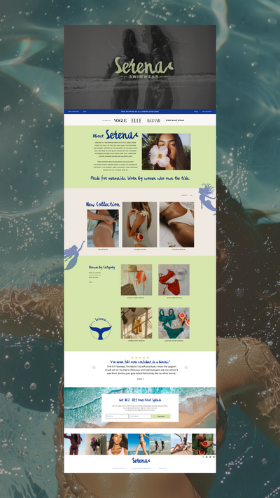 Serena Swimwear Website Framework