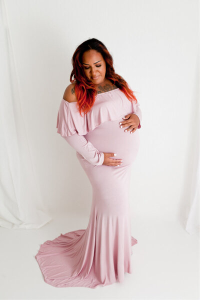 client wardrobe pink dress