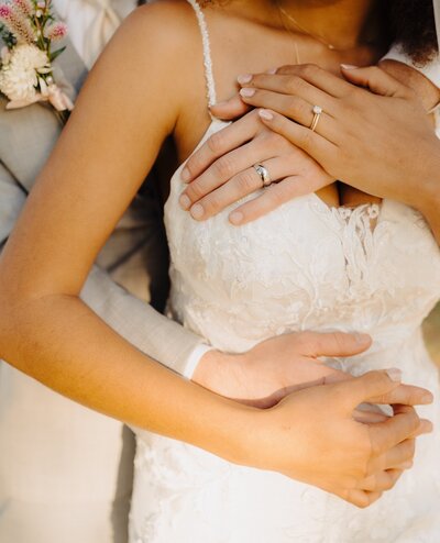 bride and groom portrait florida wedding