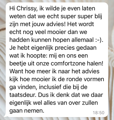 Klanten delen hun ervaringen met Chrissy Interiors