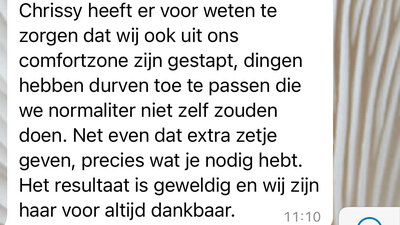 Lees de positieve feedback van tevreden klanten die Chrissy Interiors