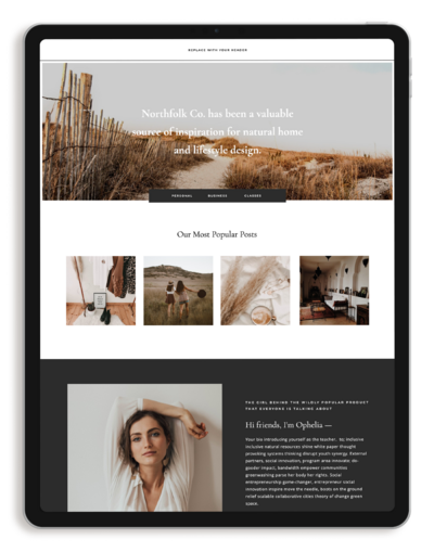 Showit Website Templates & Designer Education - Northfolk