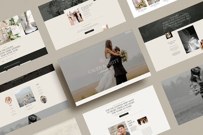 Mockup to show an example of showit branding and website designer​ Palme Design Co