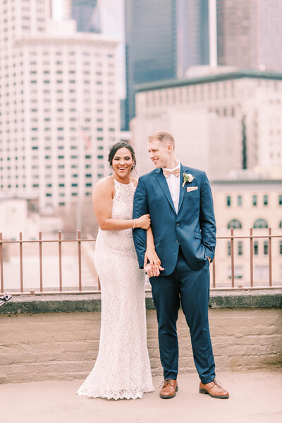 downtown seattle wedding with smith tower