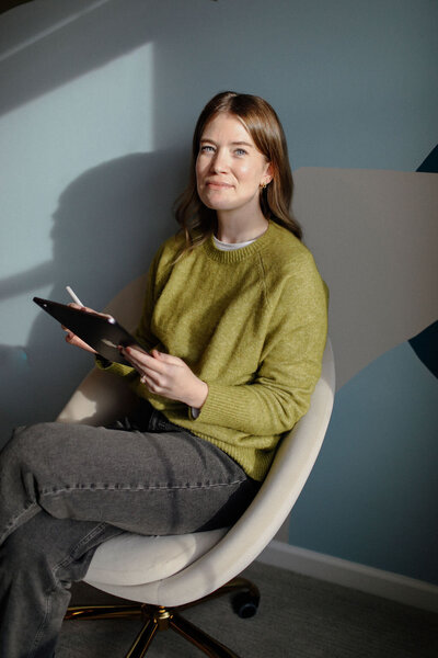 Laura, a brand designer and creative director