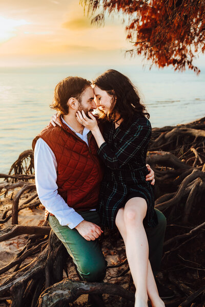 Engagement photos at Fountainebleau State Park in Mandeville, LA