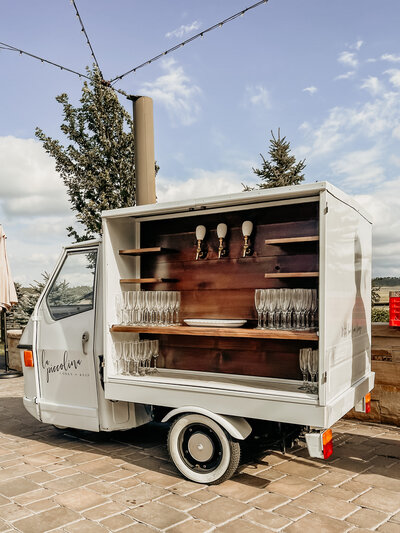 Mobile bar for weddings and events in Colorado.