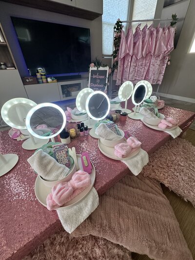 day spa party for girls