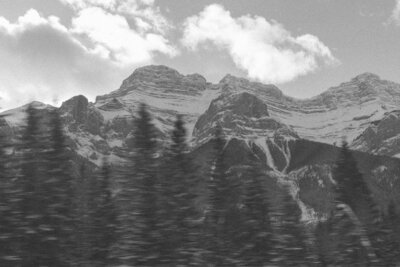 mountain peak in Banff National Park