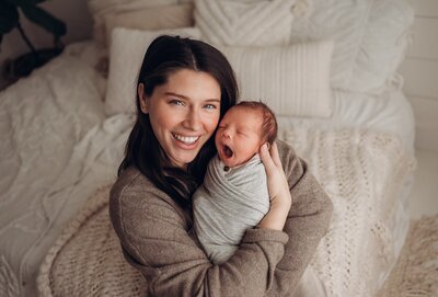 in-home newborn photo session