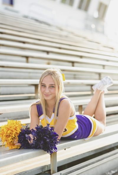 high school senior girl smiling