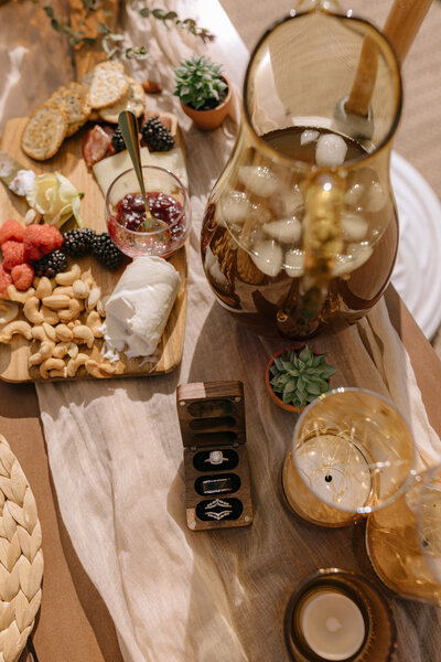 utah elopement photographer charcuterie spread inspiration activities