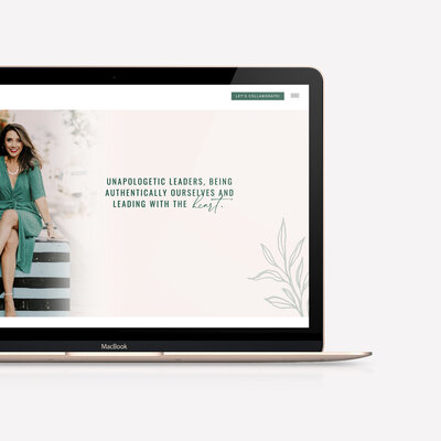 Showit Web Design Portfolio | Heather Jones | Unapologetic Leaders