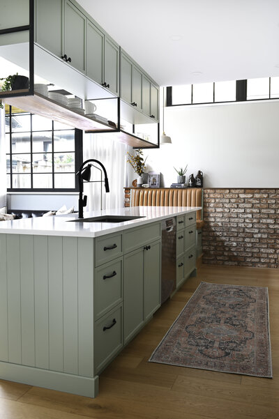 Small Green Kitchen Align Interior Design